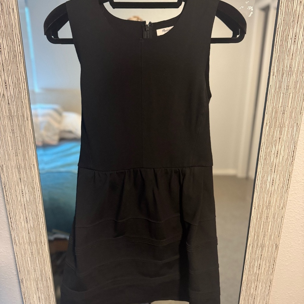 Madewell Black Sleeveless Mini Dress